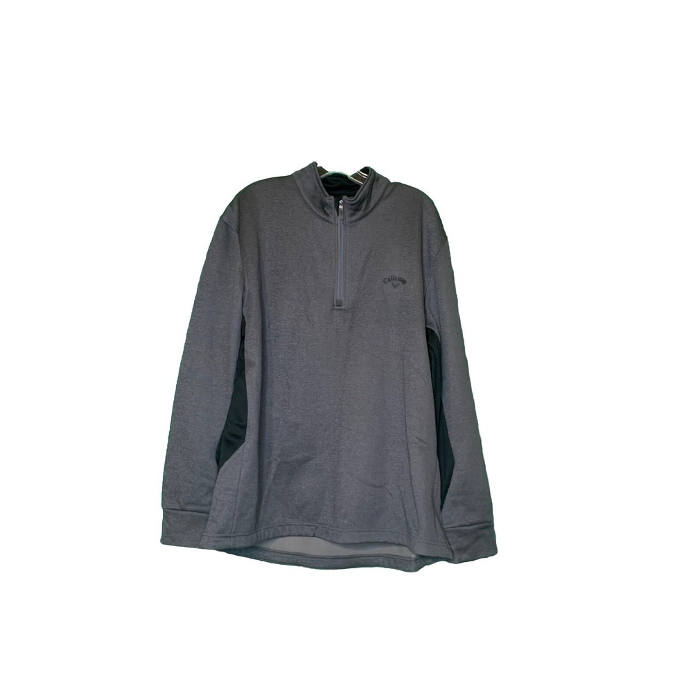 Callaway 1/4 Zip Pullover Mens Extra Large Grey Lightweight Performance Golf